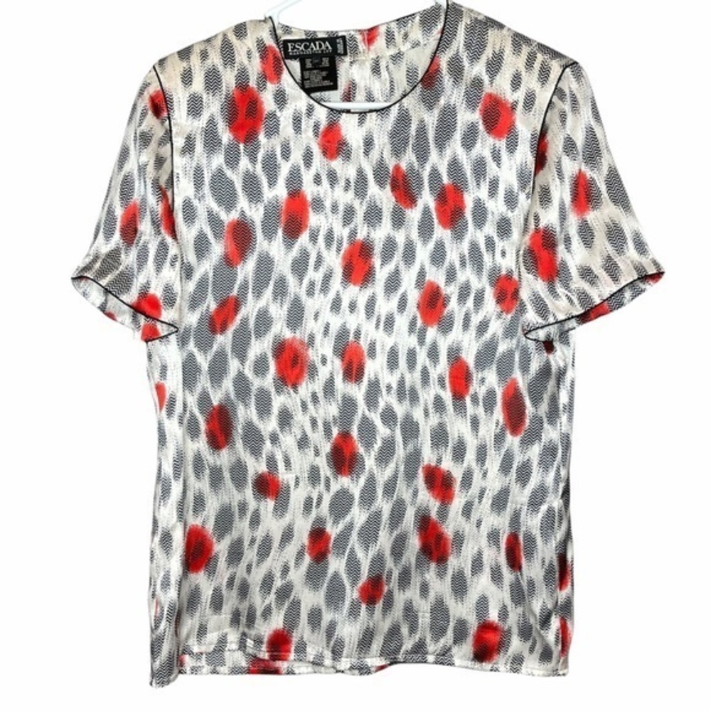 Escada 100% silk blouse size 38